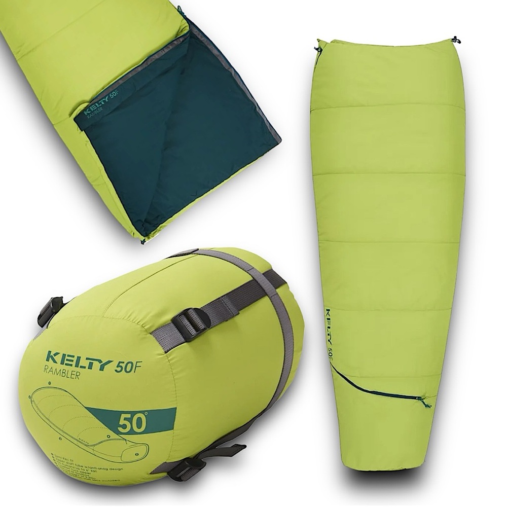 Kelty Rambler 50 Degree Sleeping Bag -Green Apple NEW IN PACKAGE